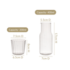 Bedside Glass Carafe With Tumbler Nestasia