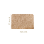 Beige Embossed Hibiscus Rectangular Placemats Set Of 6 Nestasia