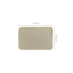 Beige Gold Chevron Tablemat Set Of 6 Nestasia