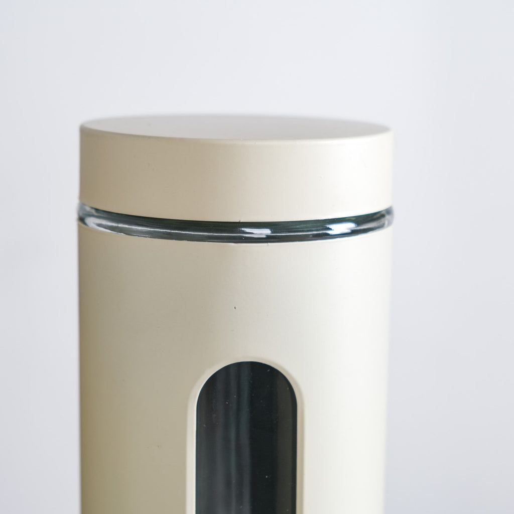 Beige Tall Kitchen Storage Canister Set Of 4 2000ml Nestasia