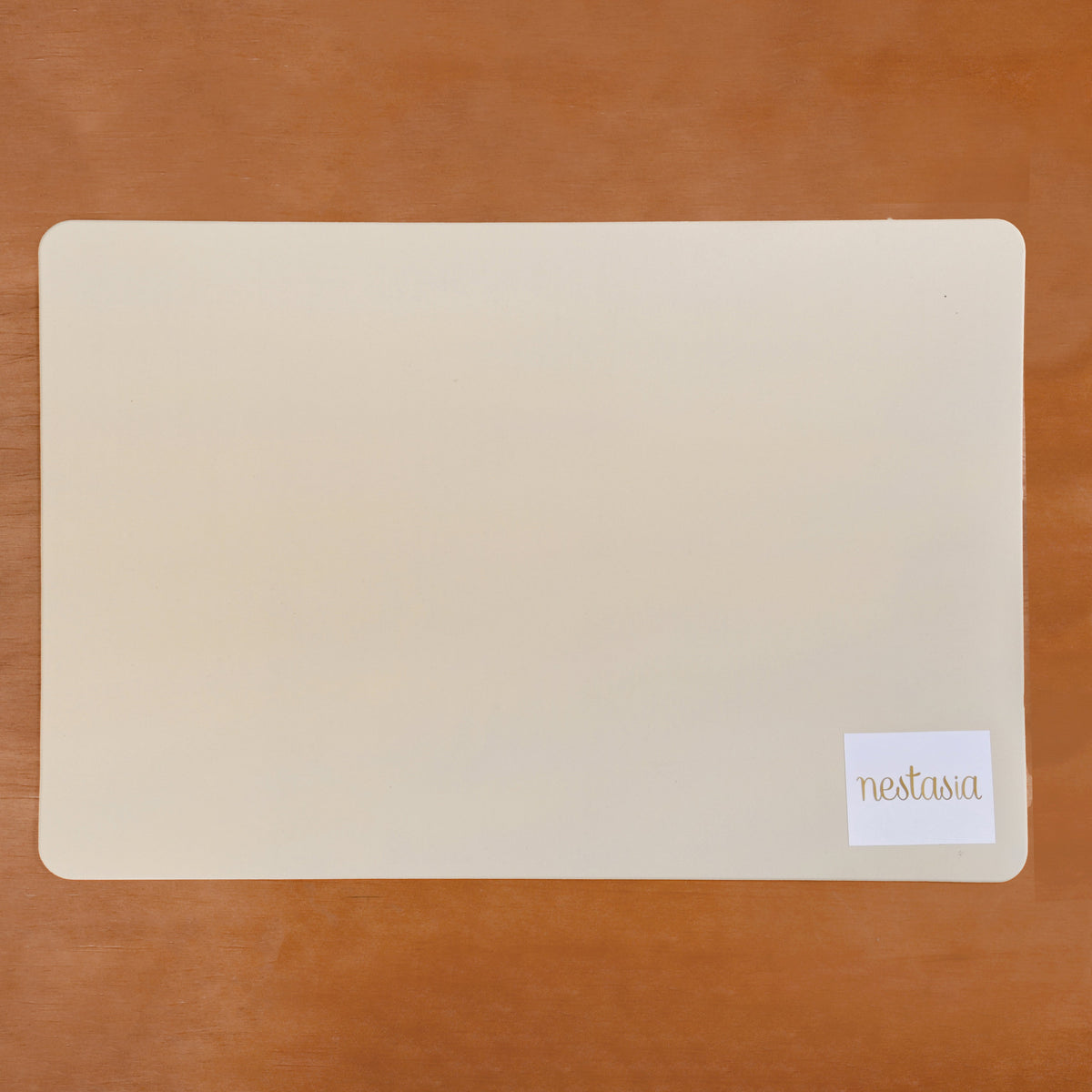Rectangular Beige Dining Table Mat Set Of 6 Nestasia