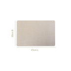 Rectangular Beige Dining Table Mat Set Of 6 Nestasia