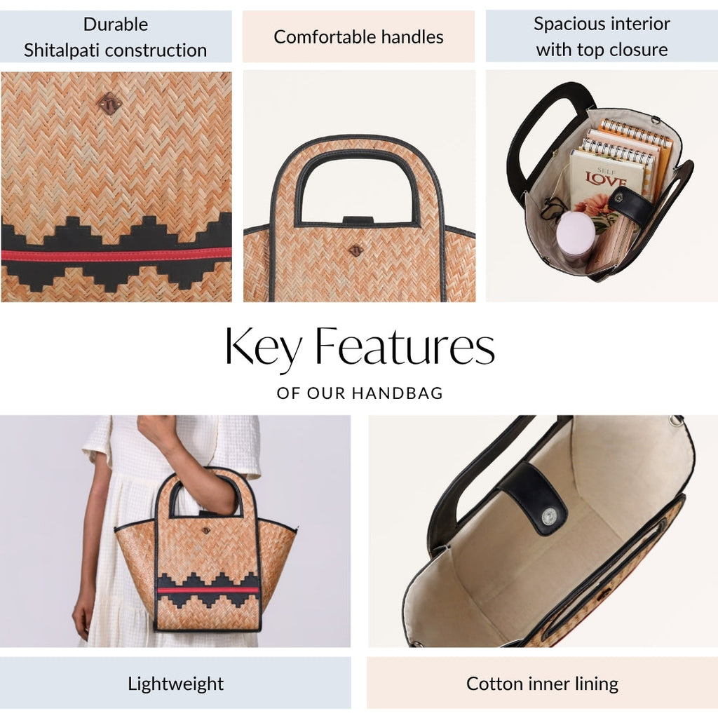 Bengal Weave Shitalpati Tote Bag Nestasia
