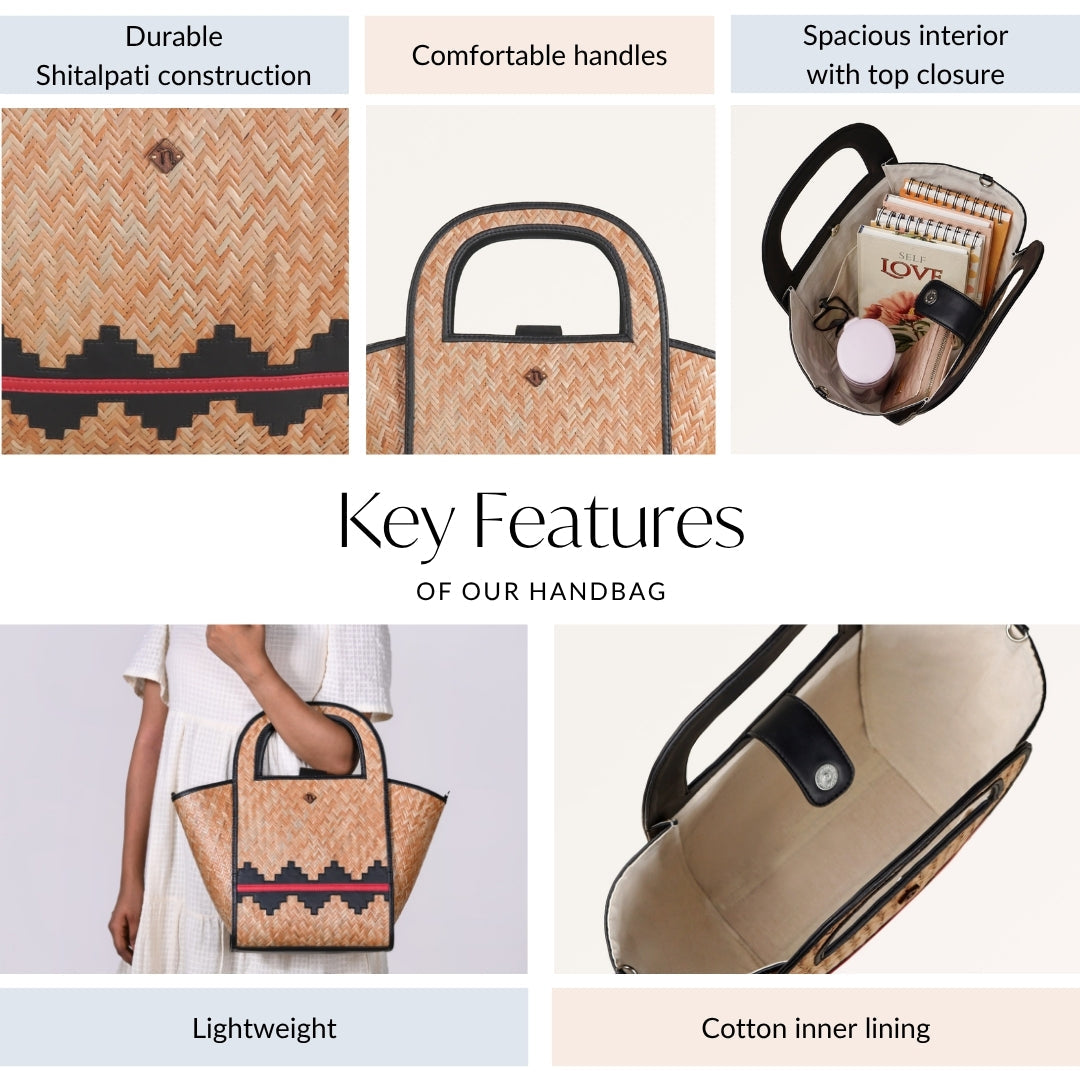 Bengal Weave Shitalpati Tote Bag Nestasia