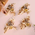 BioBloom Organic Tea Light Candle Holder Set Of 4 Nestasia