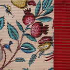 Birdsong Symphony Quilted Bedcover Peach 254x216cm Nestasia
