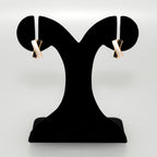 Black And White Crisscross Hoop Earrings Nestasia