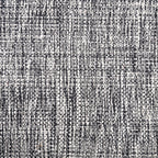 Black And White Tweed Cotton Anti Slip Floor Mat 96x53cm Nestasia