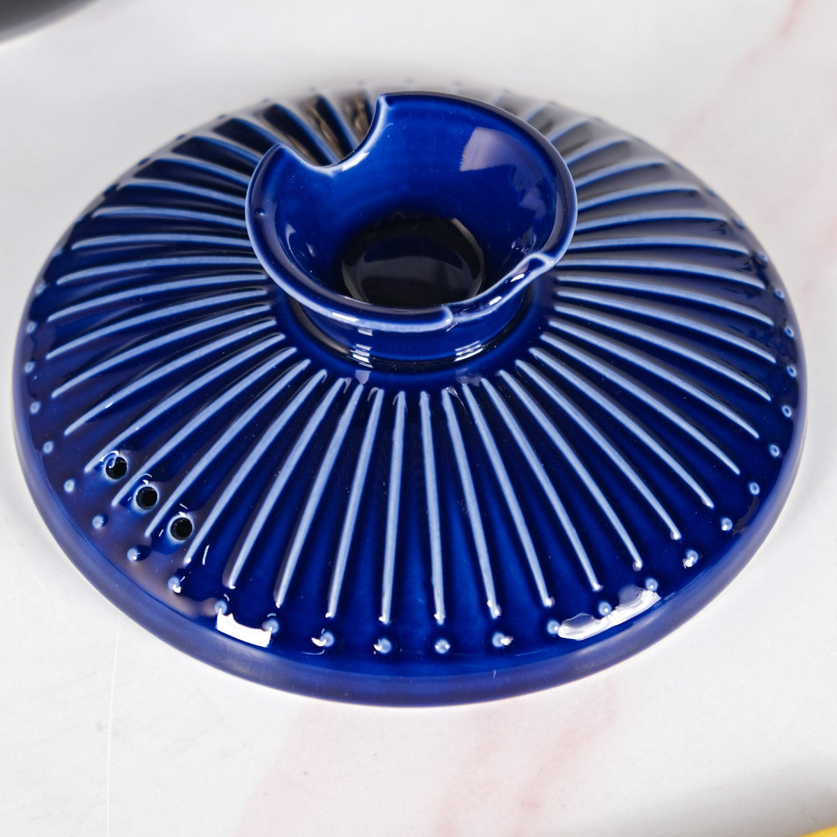 Lumea Ceramic Cooking Pot With Deep Blue Lid 2600ml Nestasia