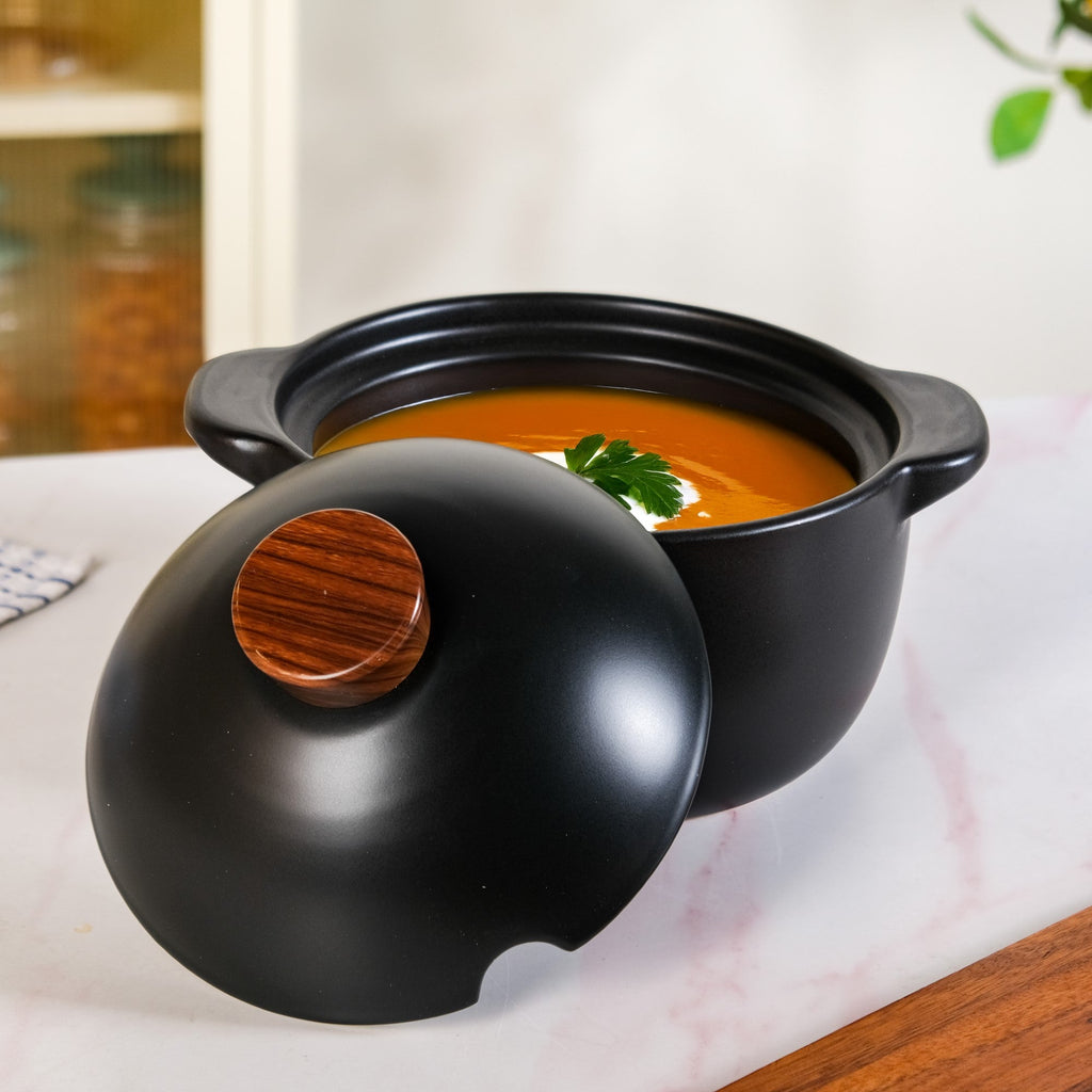 Maison Black Stew Pot 3600ml Nestasia