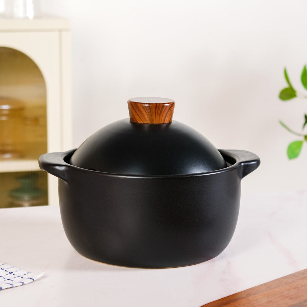 Maison Black Stew Pot 3600ml Nestasia