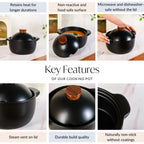 Maison Black Stew Pot 3600ml Nestasia