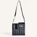 Black Crossbody Bag For Bottles Nestasia