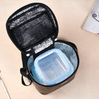 Classic Luxury Insulated Lunch Bag Black Nestasia