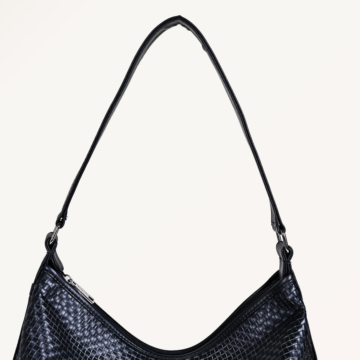 Black Soi Trendy Hobo Handbag Nestasia