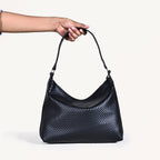 Black Soi Trendy Hobo Handbag Nestasia