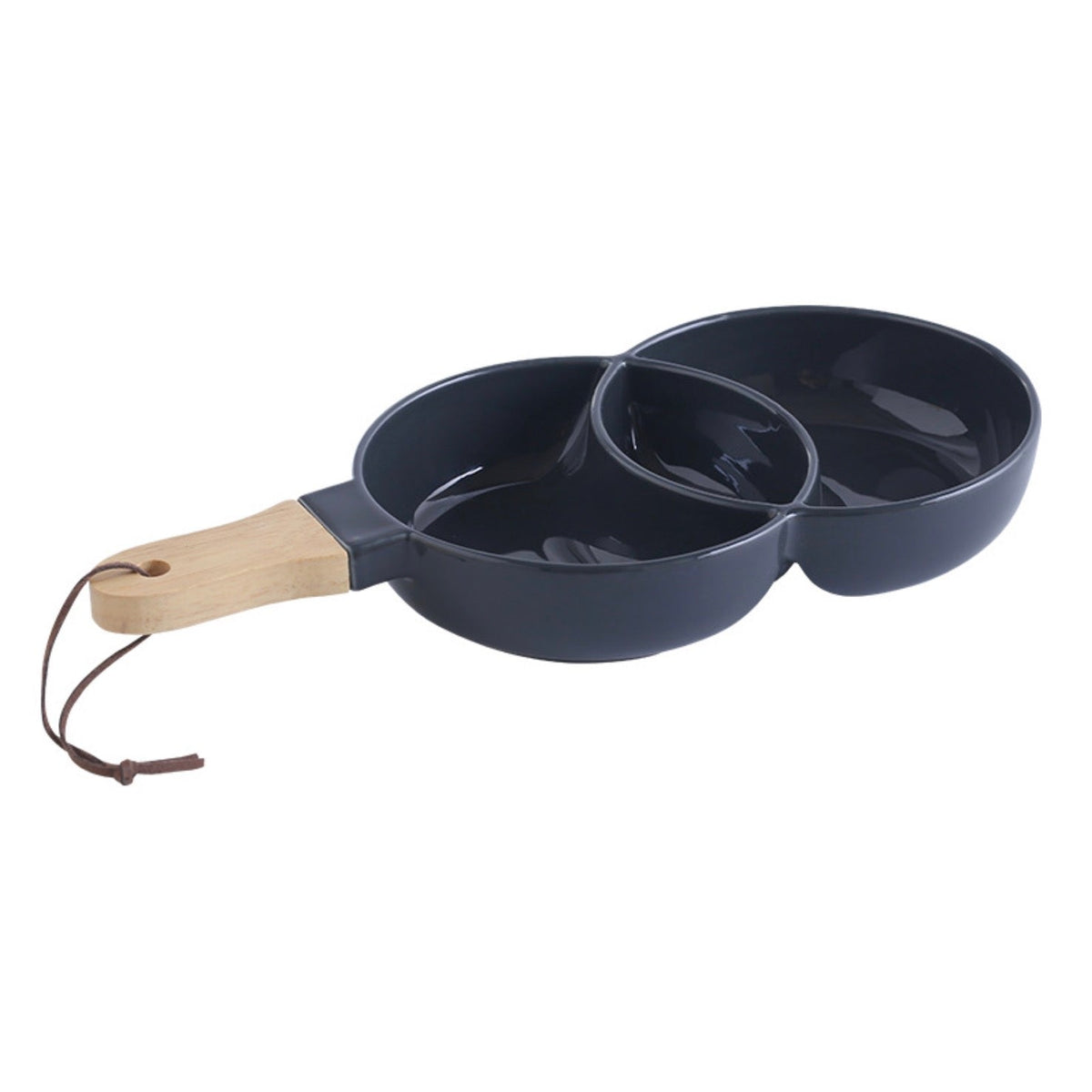 Black Chip and Dip Bowl 500 ml Nestasia