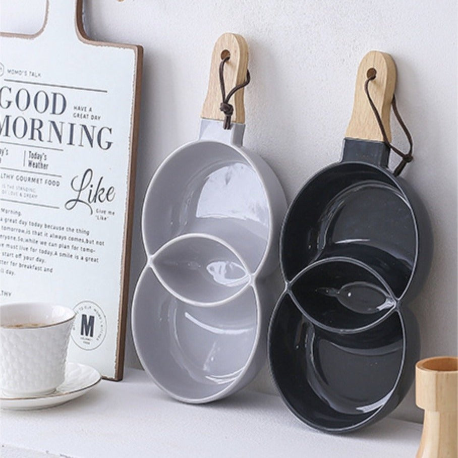 Black Chip and Dip Bowl 500 ml Nestasia