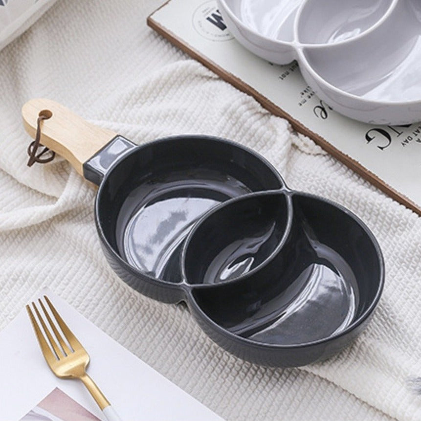 Black Chip and Dip Bowl 500 ml Nestasia