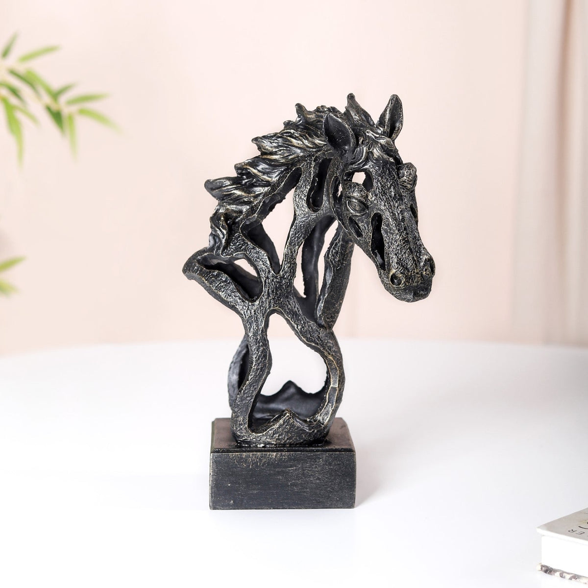 Black Horse Decorative Showpiece Nestasia