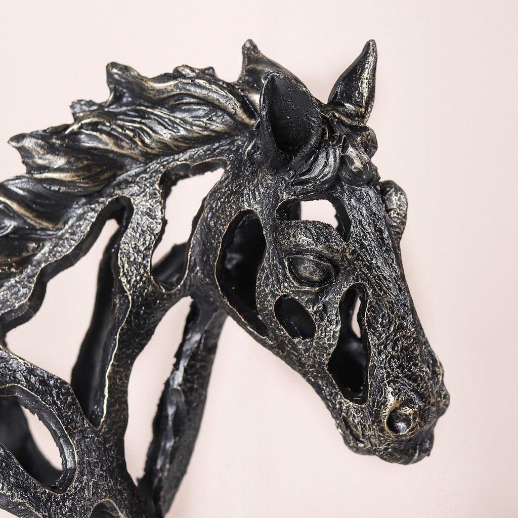 Black Horse Decorative Showpiece Nestasia