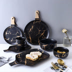 Black Marble Bowl 400 ml Nestasia