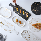 Black Marble Serving Platter Nestasia