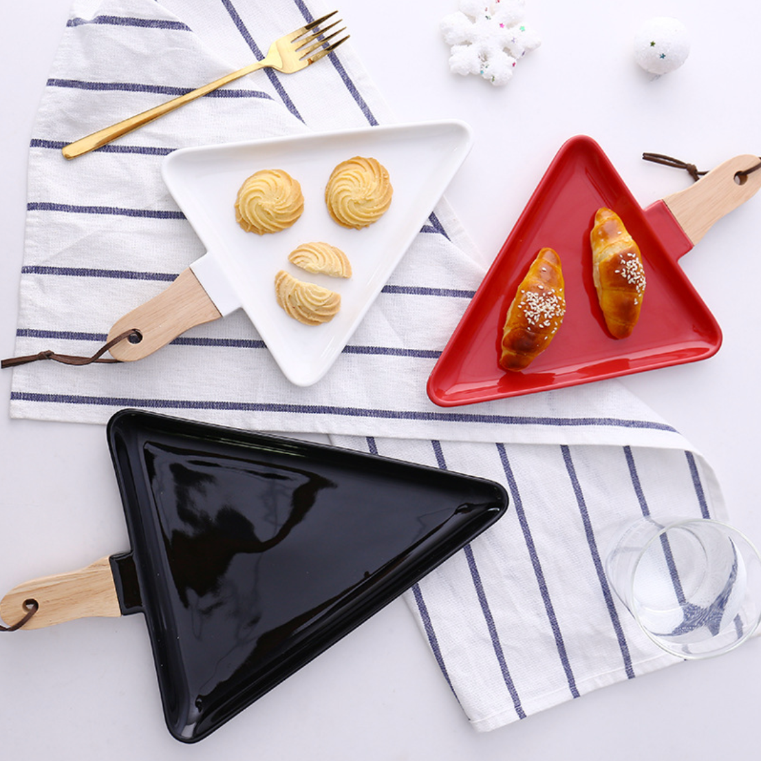 Black Triangle Plate Large Nestasia