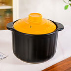 Ceramic Braising Cookpot With Orange Dome Lid 5500ml Nestasia