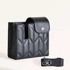 Black Crossbody Bag For Bottles Nestasia
