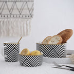 Black and White Bowl 400 ml Nestasia