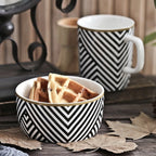 Black and White Bowl 400 ml Nestasia