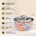 Bloomberry Stainless Steel Printed Casserole Nestasia