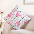 Blooming Blush Embroidered Cotton Cushion Cover 40x40cm Nestasia