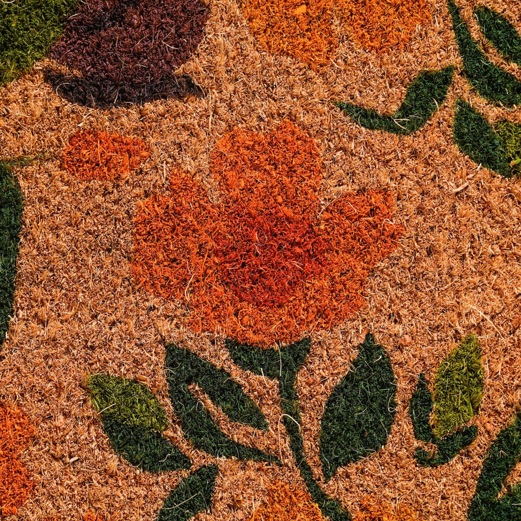 Blooming Daffodils Printed Coir Doormat 24x16 Inch Nestasia