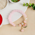 Blooming Pink Bracelet Rakhi Gift Set Nestasia
