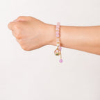Blooming Pink Bracelet Rakhi Gift Set Nestasia