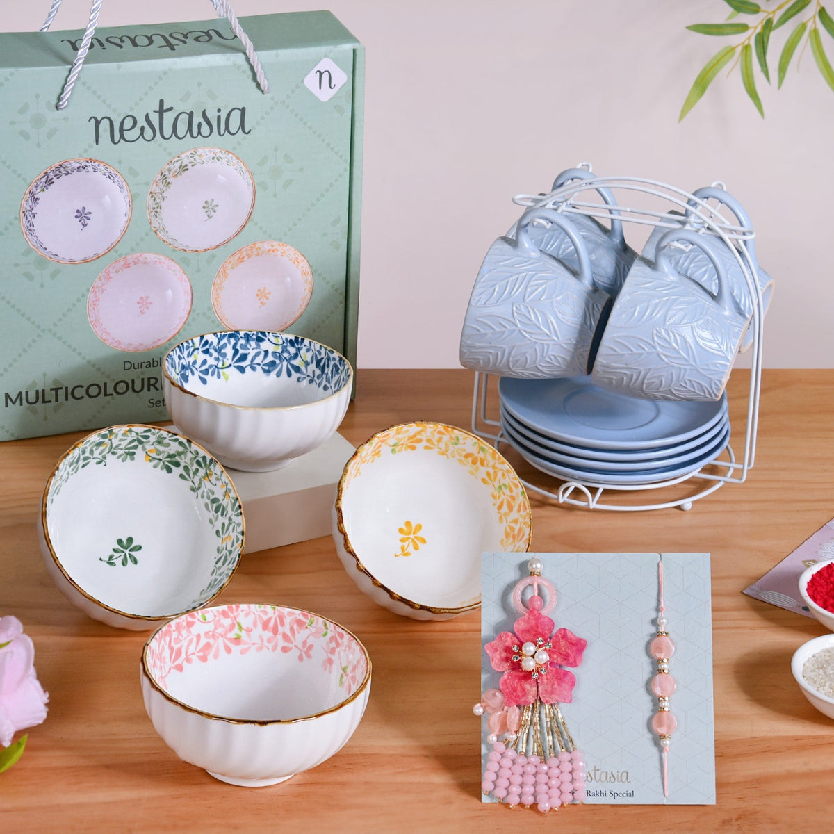 Blooming Love Rakhi Gift Hamper Nestasia
