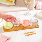 Blossom Bowls Serving Platter With Spoon Set Of 7 Nestasia