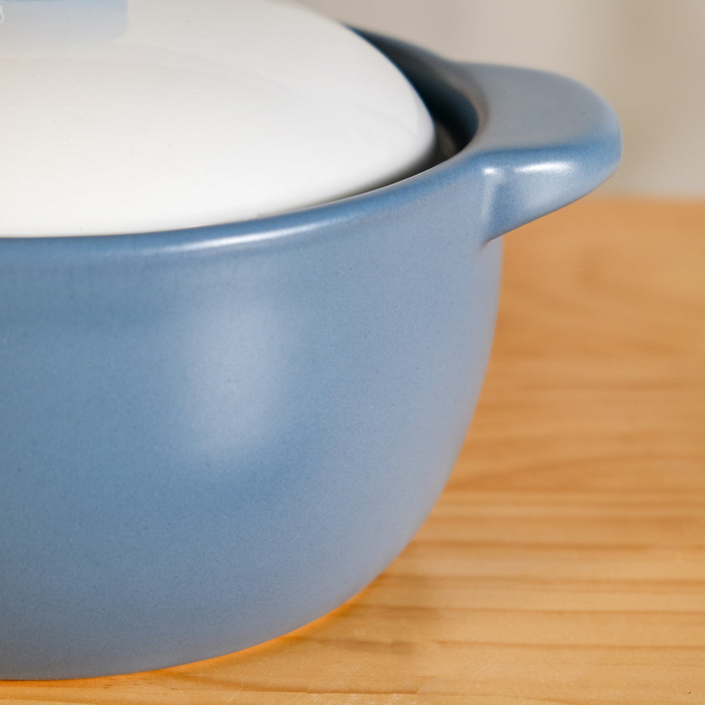 KindlePot Stovetop Ceramic Cookware Blue White 2300ml Nestasia