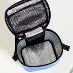 Blue Gingham Insulated Lunch Bag Nestasia
