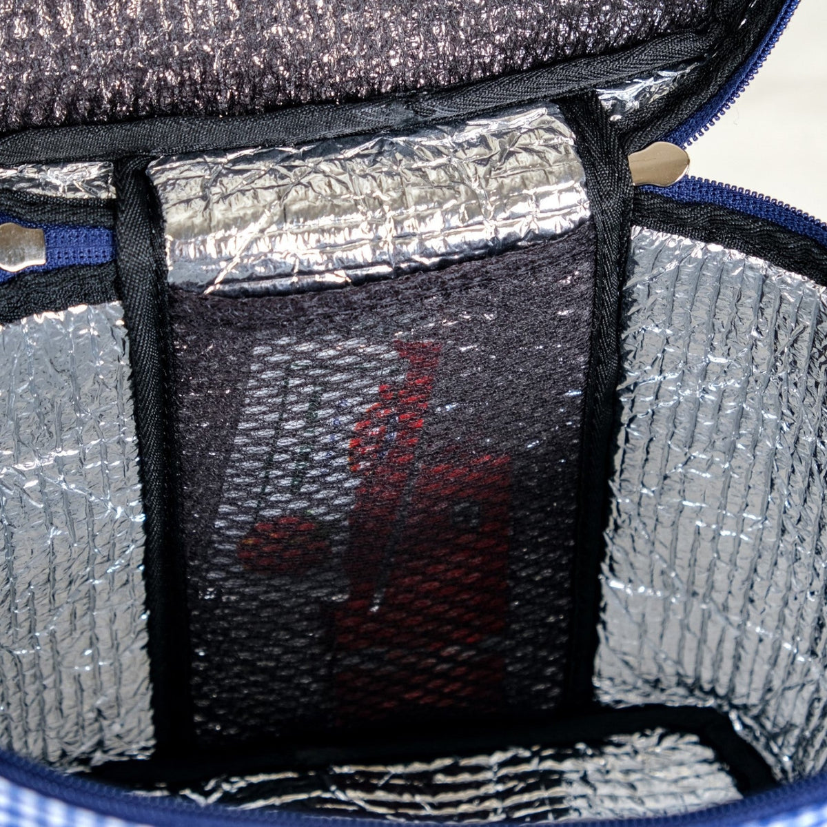Blue Gingham Insulated Lunch Bag Nestasia