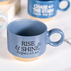 Morning Motivation Stackable Cup Set Of 4 Blue 215ml Nestasia