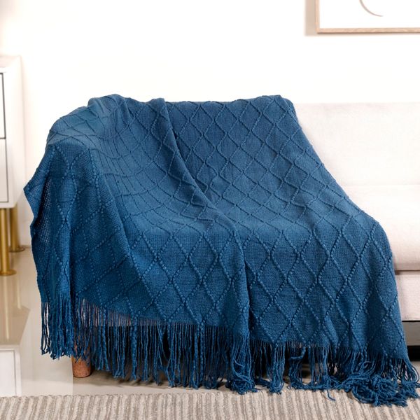 Blue Hue Couch Throw Nestasia