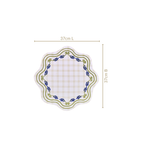 Blue Ivy Cotton Embroidered Table Mat Set Of 6 Nestasia