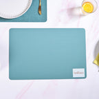 Rectangle Blue Dinner Table Mat Set Of 6 Nestasia