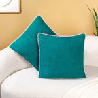 Bluebell Blush Cushion Covers With Looped Edging Set Of 2 Nestasia