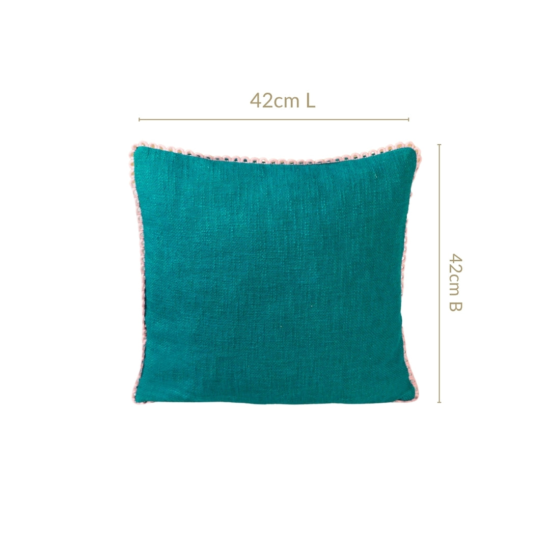Bluebell Blush Cushion Covers With Looped Edging Set Of 2 Nestasia