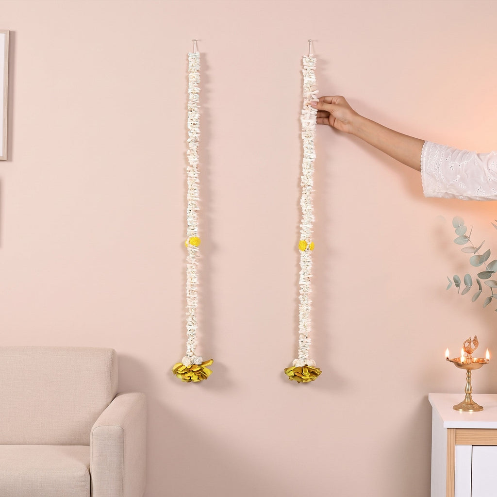 Blume Wall Hanging Yellow Set Of 2 Nestasia