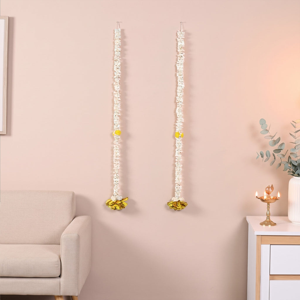 Blume Wall Hanging Yellow Set Of 2 Nestasia